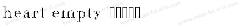 heart empty字体转换